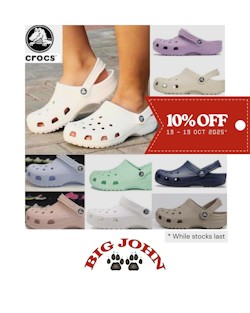 crocs at big john