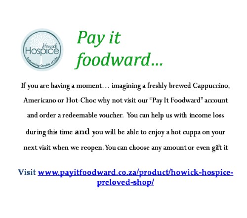 howick hospice pay it food ward