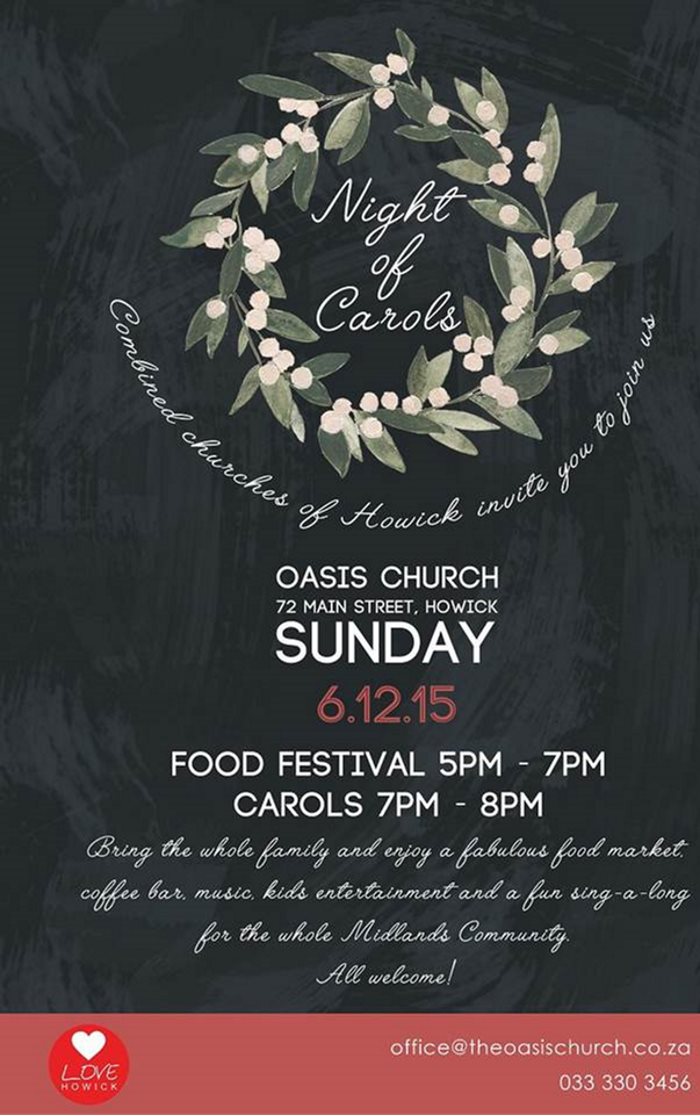 night of carols at oasis church